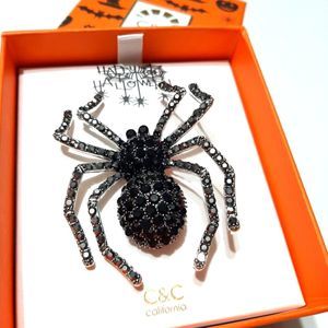Nwt Halloween Spider Brooche